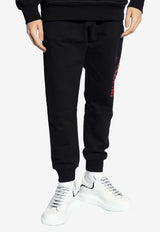 Alexander McQueen Graffiti Logo Track Pants Black 688714 QTAAB-0509