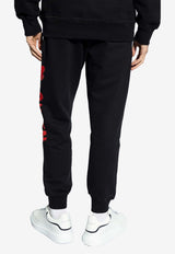 Alexander McQueen Graffiti Logo Track Pants Black 688714 QTAAB-0509