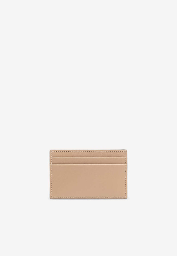 Alexander McQueen Graffiti Logo Calf Leather Cardholder Beige 736230 1AATG-2601