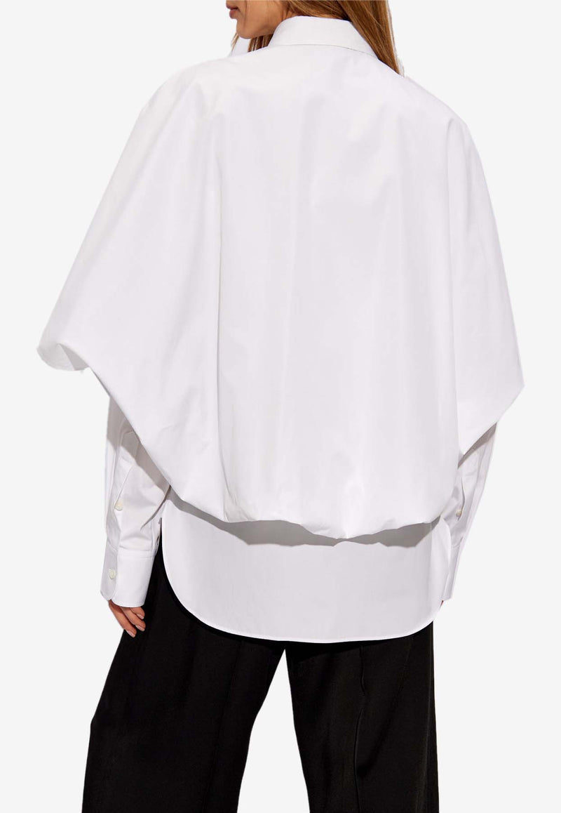 Stella McCartney Cape Layer Button-Up Shirt White 620122 SMA90-9000