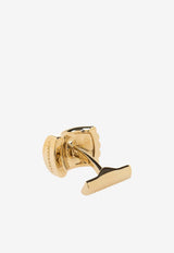 Salvatore Ferragamo Gancini Brass Cufflinks Gold 770354 CLNK GAN80 776321-ORO CHIARO