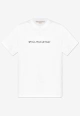 Stella McCartney Logo Print Oversized Crewneck T-shirt White 6J0158 3SPY48-9000