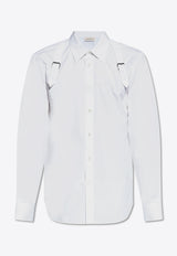 Alexander McQueen Harness Long-Sleeved Shirt White 792106 QNAAD-9000