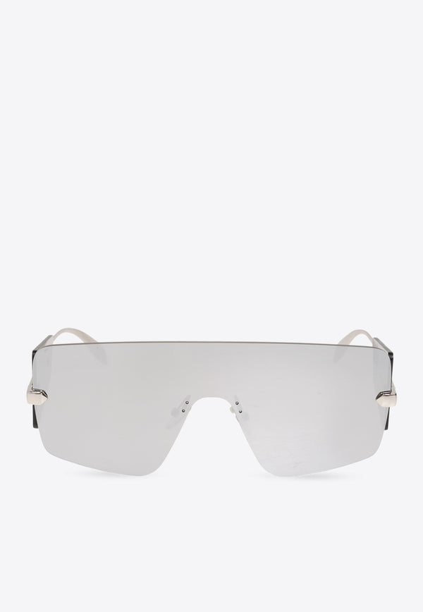 Alexander McQueen Futuristic Shield Sunglasses Gray 792489 I3310-1273