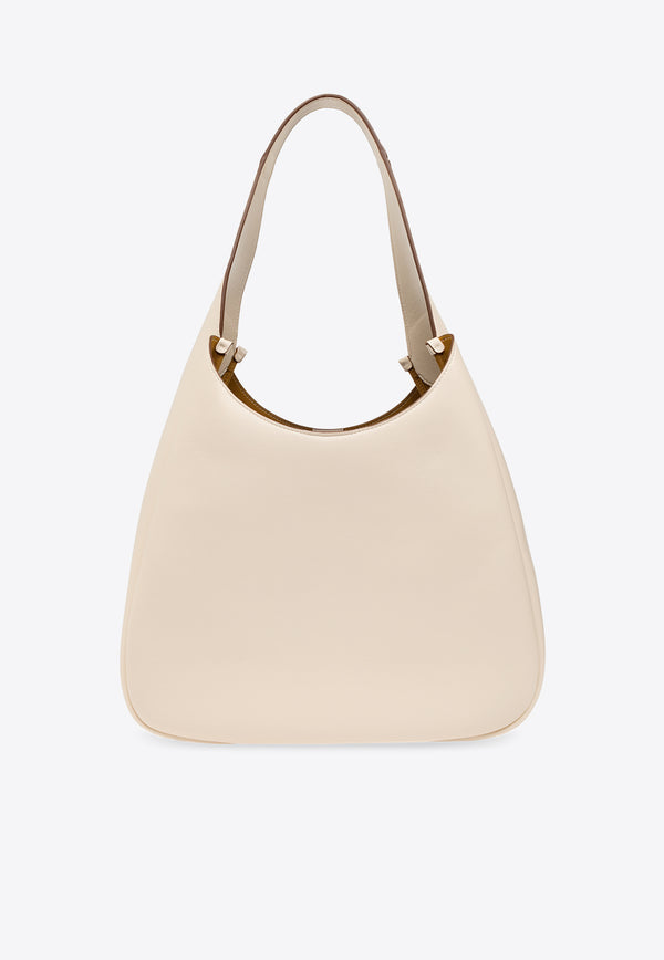 Stella McCartney Logo-Perforated Shoulder Bag Cream 7B0102 W8542-9000