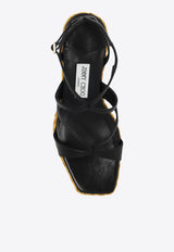 Jimmy Choo Ayla 85 Wedge Sandals AYLA 85 CTQ-BLACK Black