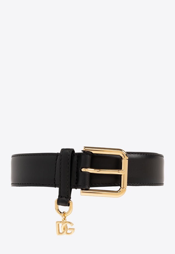 Dolce & Gabbana Logo-Charm Leather Belt  BE1635 AW576-80999