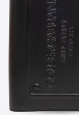 Dolce & Gabbana Tactile-Logo Leather Passport Holder BP2215 AG218-80999