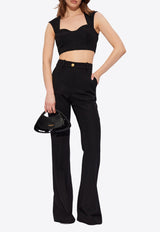 Balmain Wool Cropped Top DF1AB430 WC09-0PA