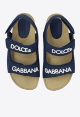 Dolce & Gabbana Kids Kids Logo-Embroidered Touch-Strap Sandals DA5200 AW888-80650