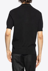 Balmain Logo-Patched Polo T-shirt DH1GB066 KE93-0PA