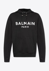 Balmain Logo-Printed Hooded Sweatshirt DH1JR002 BB65-EAB