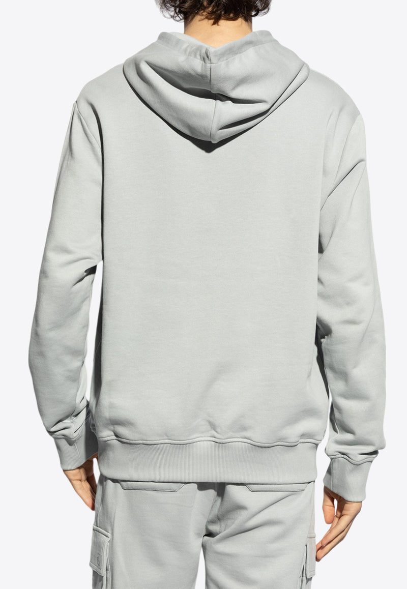 Balmain Logo-Printed Hooded Sweatshirt DH1JR002 BB65-YHG