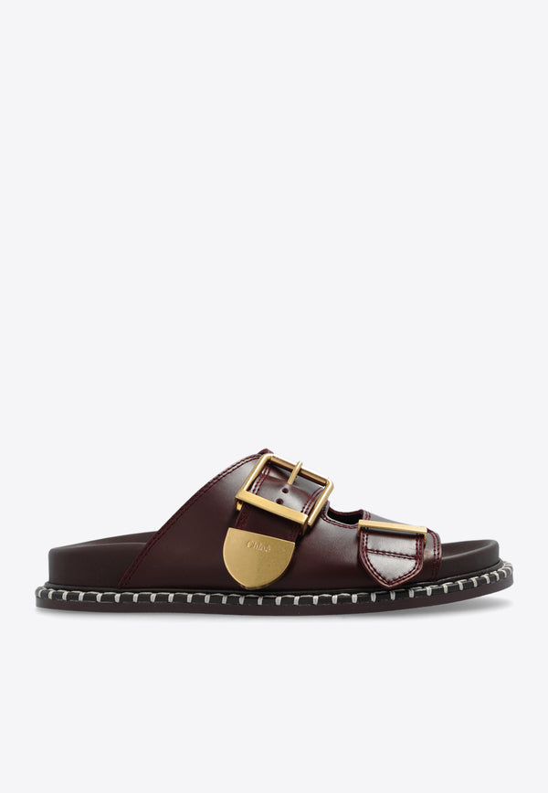 Chloé Rebecca Leather Slides CHC24S981 D1-602