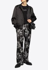 Balmain Floral-Printed Straight-Leg Pants DH1PQ260 VF43-EAB