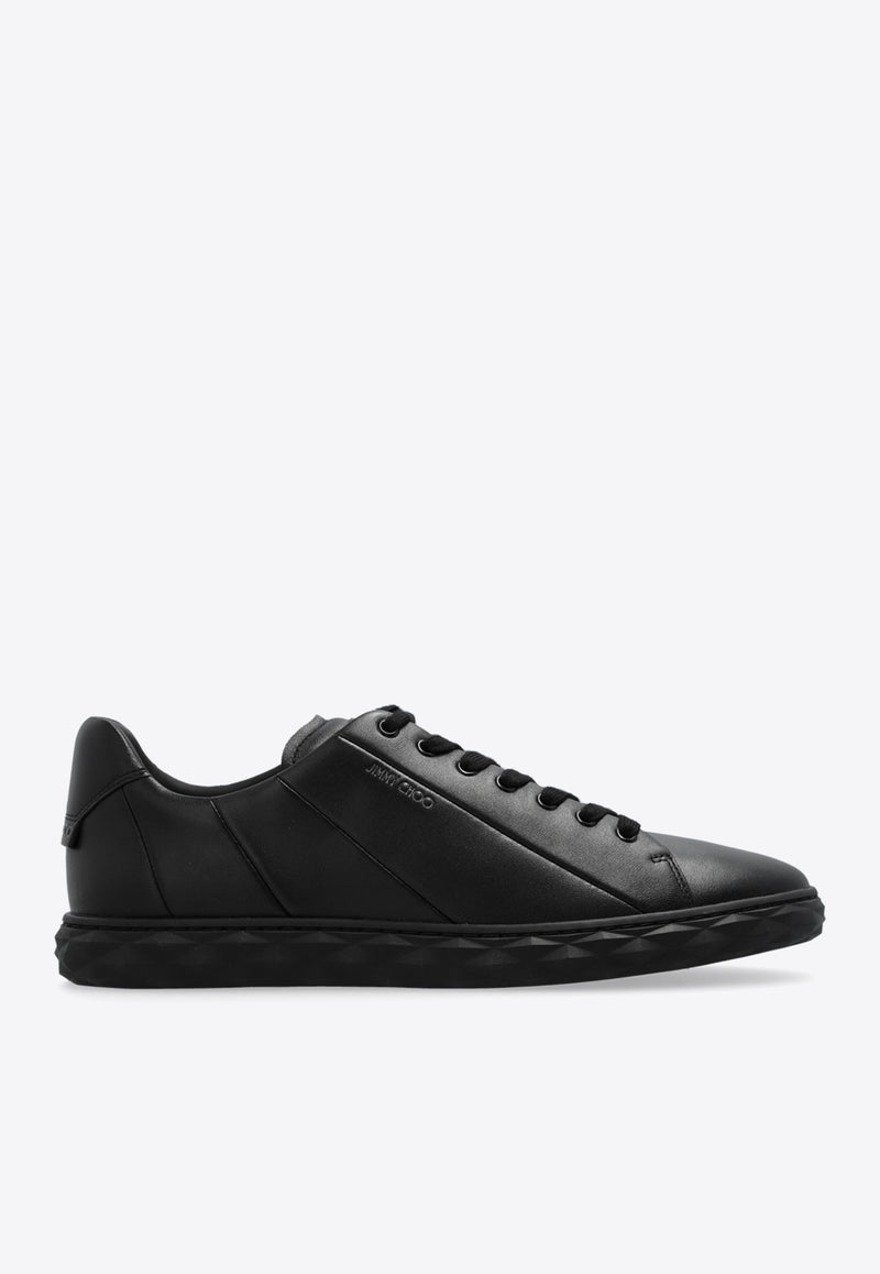 Jimmy Choo Diamond Leather Sneakers DIAMOND LIGHT M RXN-V BLACK BLACK Black