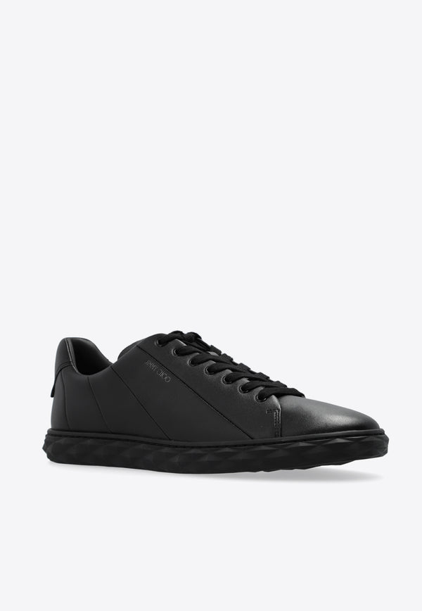 Jimmy Choo Diamond Leather Sneakers DIAMOND LIGHT M RXN-V BLACK BLACK Black