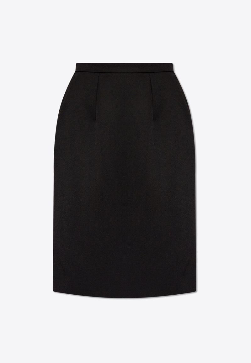 Dolce & Gabbana Wool-Blend Knee-Length Pencil Skirt F4CR0T HUMF2-N0000