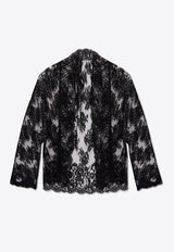 Dolce & Gabbana Floral Chantilly Lace Kimono Shirt F5P76T HLMQM-N0000