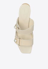 Jimmy Choo Fayence 95 Platform Sandals FAYENCE WEDGE 95 SQM-LATTE Cream