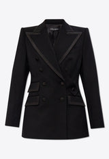 Dolce & Gabbana Double-Breasted Twill Turlington Tuxedo Jacket F29EYT FUBGC-N0000