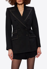 Dolce & Gabbana Double-Breasted Twill Turlington Tuxedo Jacket F29EYT FUBGC-N0000