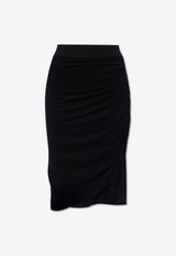 Dolce & Gabbana Asymmetrical Jersey Skirt With Draping F4CQHT FUGBJ-N0000