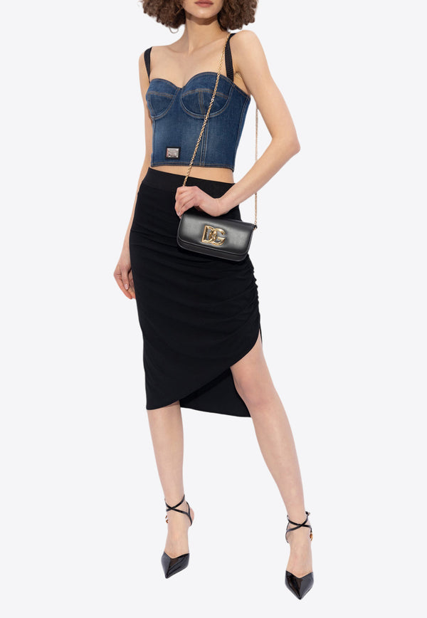 Dolce & Gabbana Asymmetrical Jersey Skirt With Draping F4CQHT FUGBJ-N0000