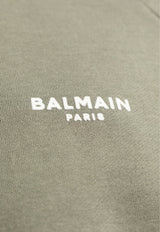 Balmain Logo-Printed Crewneck Sweatshirt DH1JQ005 BB04-UKC