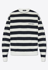 Dolce & Gabbana Striped-Pattern Crewneck Sweatshirt G9AVOZ G7LIY-S9000