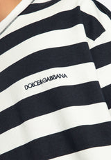 Dolce & Gabbana Striped-Pattern Crewneck Sweatshirt G9AVOZ G7LIY-S9000