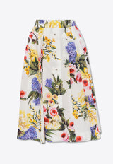 Floral-Print Midi Skirt Dolce & Gabbana F4CFET HS5Q1-HA4YB Multicolor