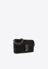 Marc Jacobs The Mini J Marc Jeweled Crossbody Bag H912M06RE22 0-001 Black