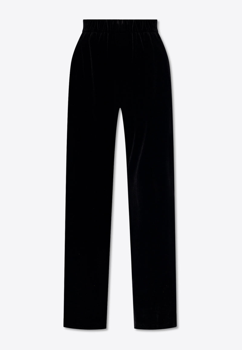 Velvet Wide-Leg Track Pants Dolce & Gabbana FTC1GT FUWD6-N0000 Black