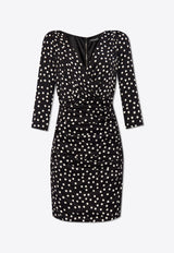 Micro Polka-Dot Print Mini Dress Dolce & Gabbana F6GAGT FSA6K-HNBDW Black