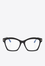 Tom Ford Essential Rectangular Glasses Clear FT5965-B 0-53001