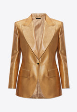 Tom Ford Wallis Wool-Blend Single-Breasted Blazer Gold GI2970 FAX1198-BY001