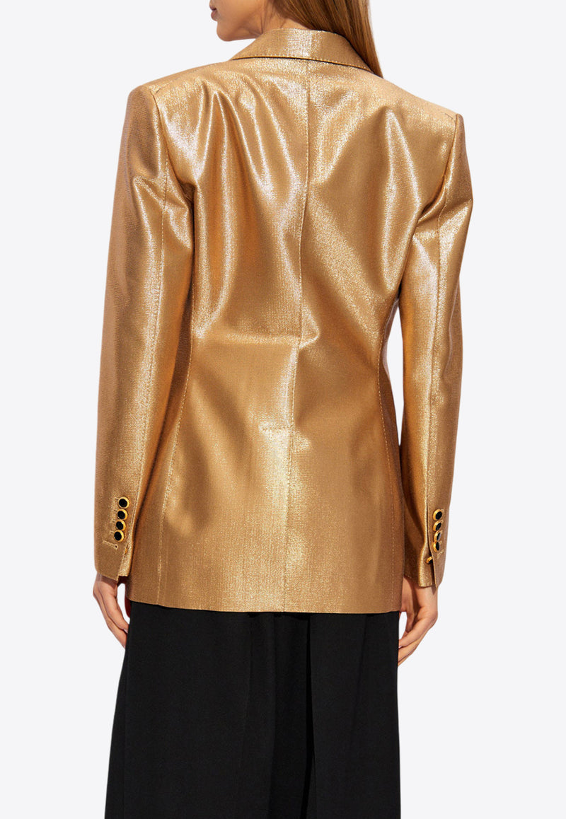 Tom Ford Wallis Wool-Blend Single-Breasted Blazer Gold GI2970 FAX1198-BY001