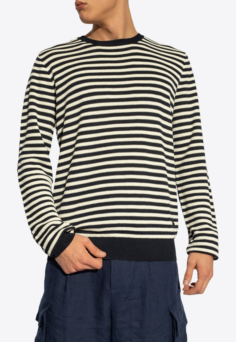 Crewneck Striped Wool Sweater Dolce & Gabbana GXX09Z JFMY2-B0789 Navy