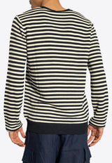 Crewneck Striped Wool Sweater Dolce & Gabbana GXX09Z JFMY2-B0789 Navy