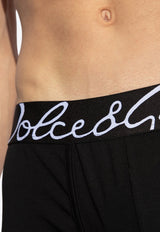 Signature Logo-Inlay Elastic Boxers Dolce & Gabbana M4F34J ONP20-N0000 Black