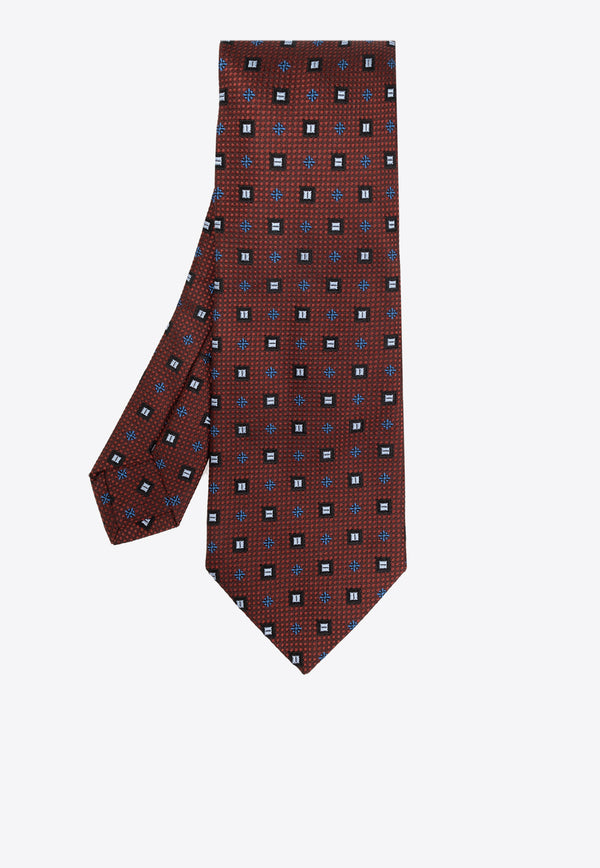 Etro Paisley-Jacquard Silk Tie  MASA0001 AQ003-S9865 Burgundy