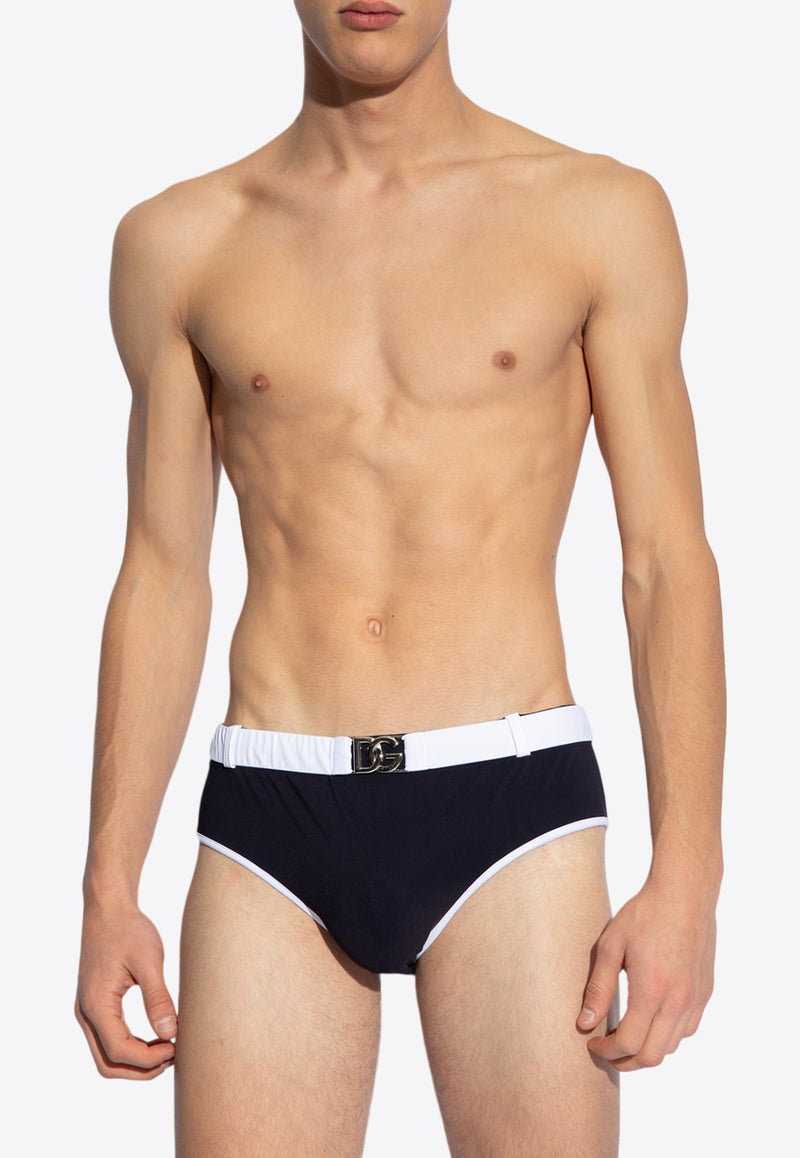 Brando David Swim Briefs Dolce & Gabbana M4A72J ONN67-B0789 Navy