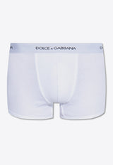 Fine-Rib Branded Boxers  Dolce & Gabbana M4C13J ONN96-W0800 White