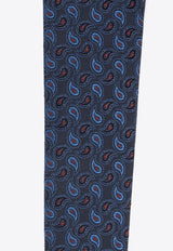 Etro Paisley-Jacquard Silk Tie  MASA0005 AQ015-S9883 Navy