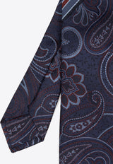 Etro Paisley-Jacquard Silk Tie  MASA0005 AQ015-S9883 Navy