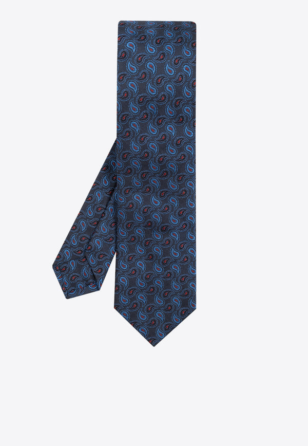 Etro Paisley-Jacquard Silk Tie  MASA0002 AQ004-S9885 Navy