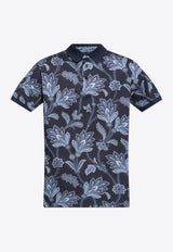 Etro Paisley-Print Polo T-shirt MRMD0004 AJ222-X0884 Navy