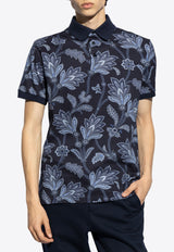 Etro Paisley-Print Polo T-shirt MRMD0004 AJ222-X0884 Navy