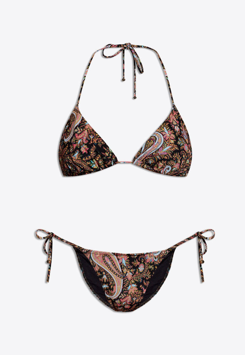 Etro Paisley-Print Halterneck Bikini Set WRPB0008 99IAS10-X0810 Multicolor